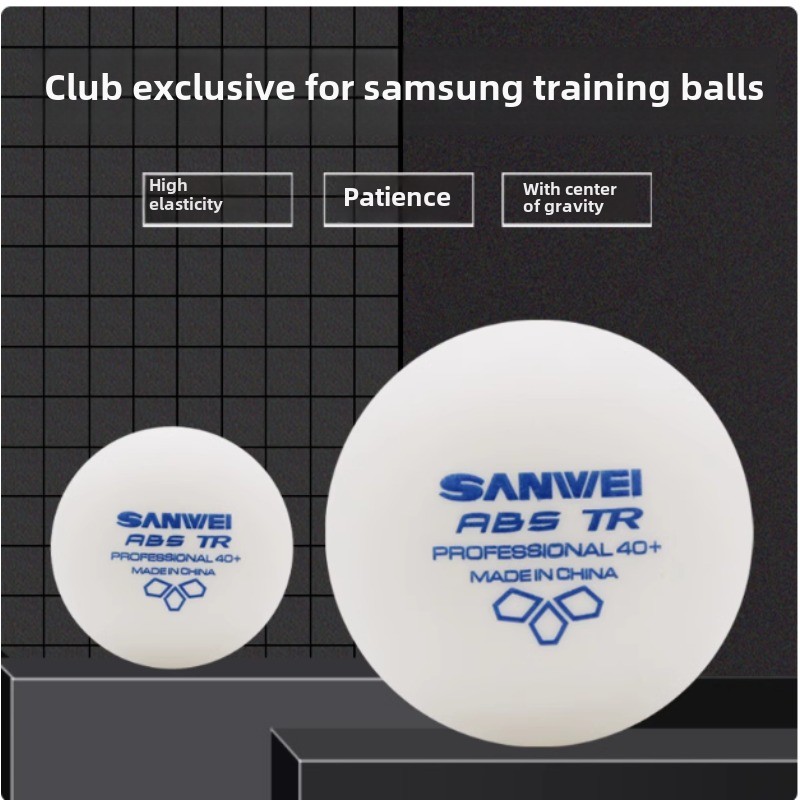 Table Tennis Olympics - 50個、100個入り サンウェイ新素材 プラスチック製卓球ボール ピンポンラケットボール ABS樹脂製 40個以上