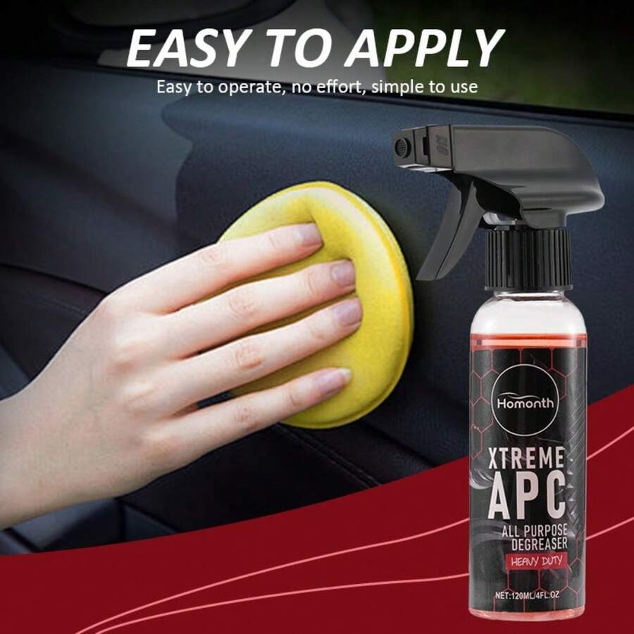 Rubber Cleaner Foam - 120ml 多目的車内クリーナー - ダッシュボード、シート、ビニール、レザー用の強力な脱脂剤