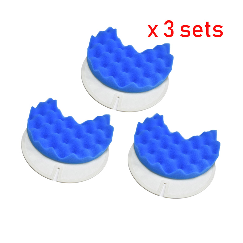 Rubber Cleaner Foam - 3 セットフォーム & hepa フィルターサムスン DJ97-00849A