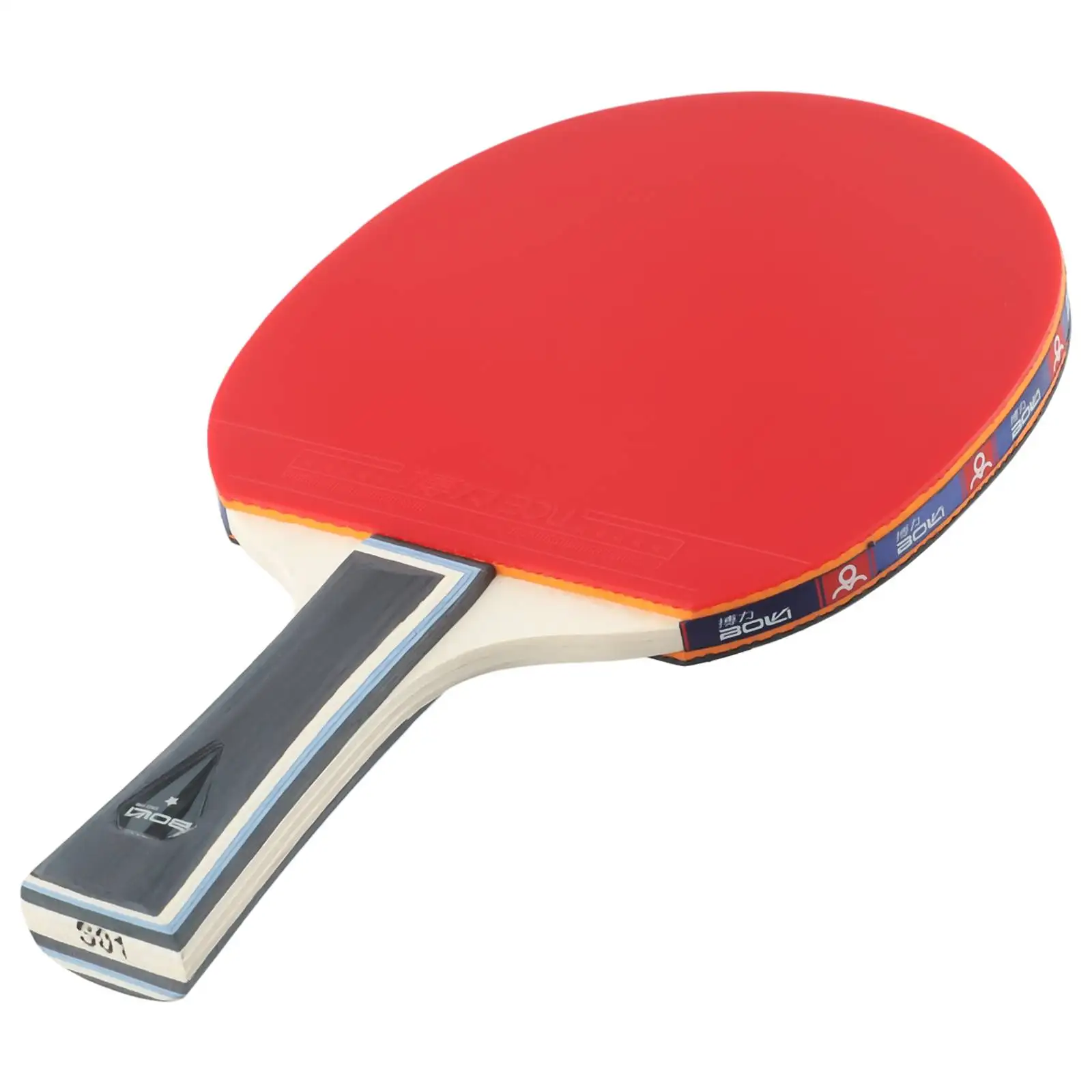 Table Tennis Pc - バット卓球ラケット交換用リバースグルースポーツ強力スピンバッグ付きウッド+ラバー1個7プライ両面