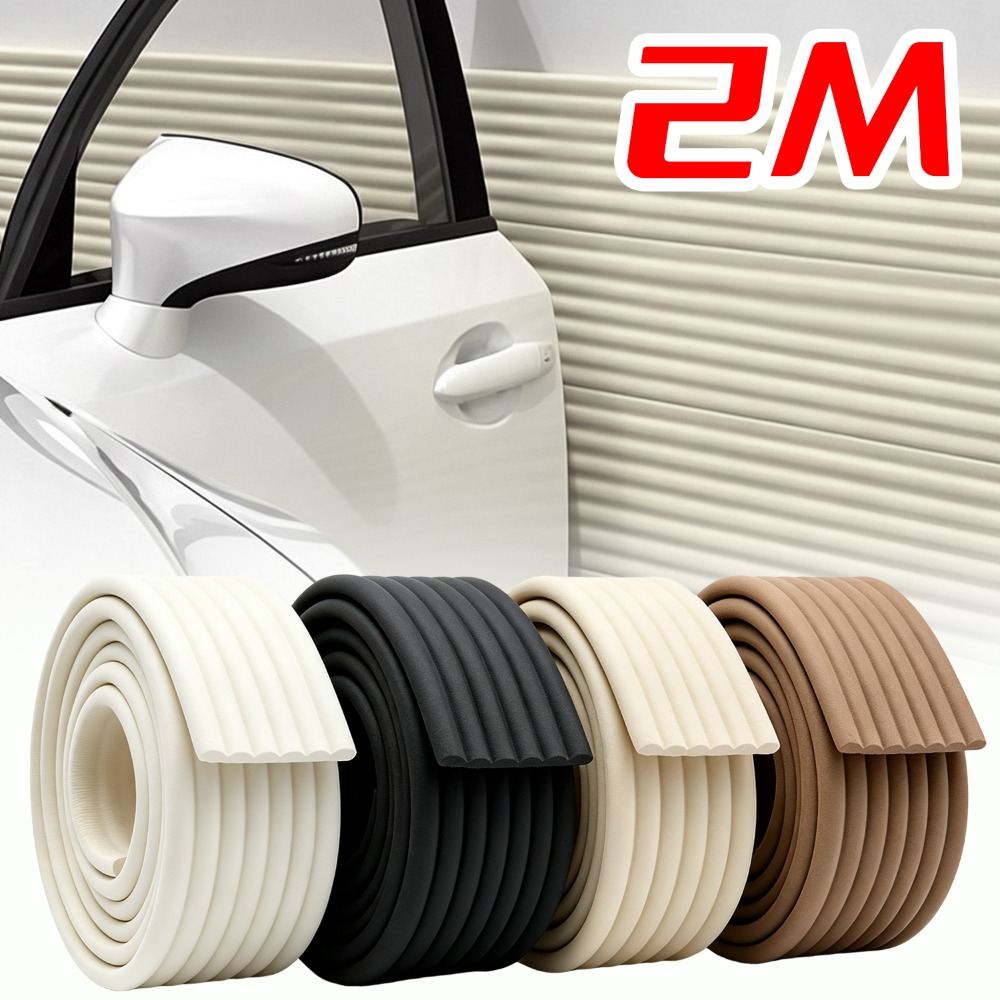 Rubber Cleaner Foam - 車のエッジコーナープロテクター W型 NBR バンパーストリップ 車庫壁安全ガード 3Dフォームクッション