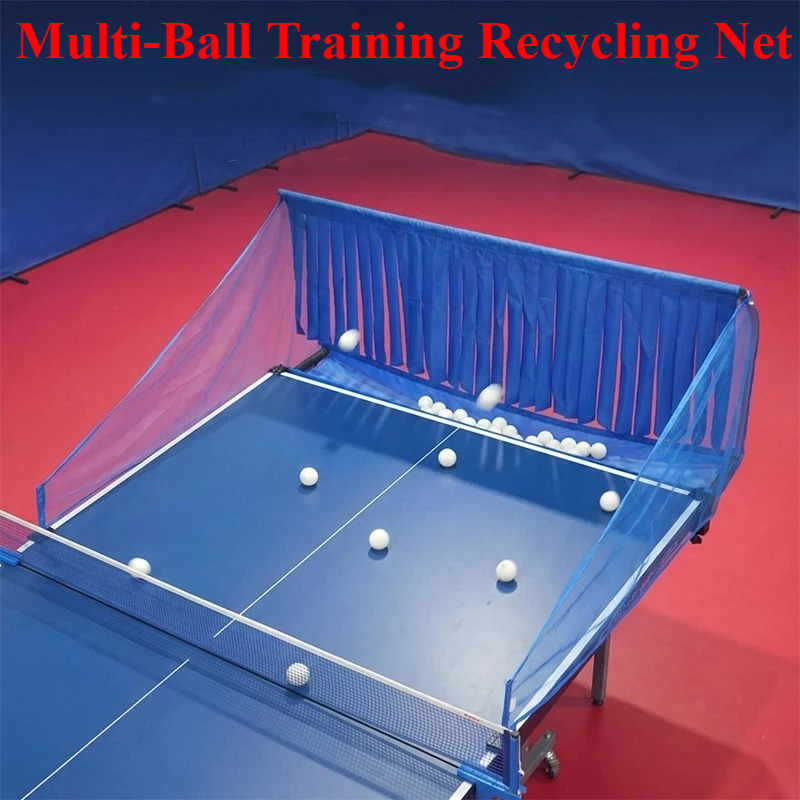Table Tennis Net - 多球トレーニングリサイクルネット フルカバーピンポン回収ネット ステンレススチールフレーム卓球リバウンドキャッチネット