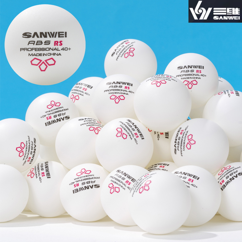 Table Tennis Olympics - SANWEI RS40+ 3 つ星卓球ボール縫い目 ABS 新素材耐久性のある高反発ピンポンボールトレーニング用