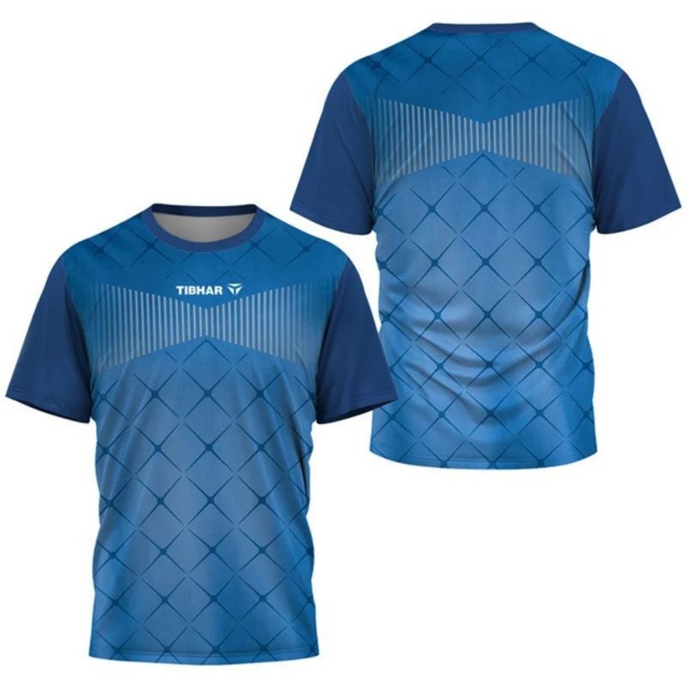 Table Tennis China - メンズアウトドアスポーツ卓球半袖トップス軽量通気性速乾性メンズテニスTシャツ新しいファッショナブルな