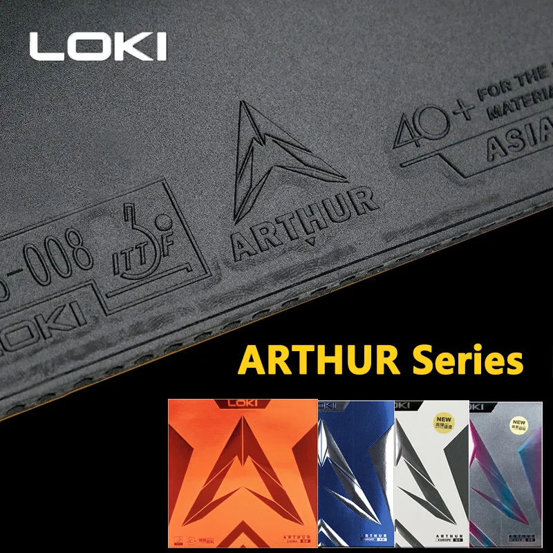 Table Tennis China - Loki arthur-ハードケーキスポンジを備えた卓球ラバー,タップニン,アーマー,カラーブラック,ヨーロッパ,オリジナル,中国製