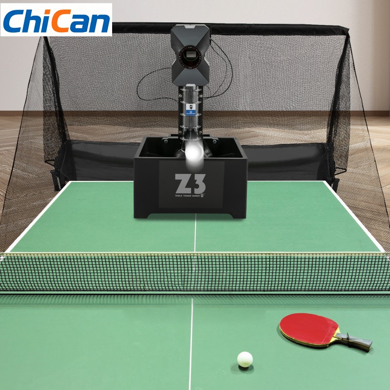 Table Tennis Net - 【人気】ネット付き自動卓球ボールマシン、100球卓球マシン、複数のサービングモード、卓球ボールピッチング