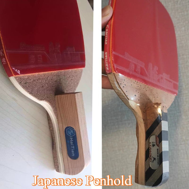 Table Tennis In Japanese - ハイチ産日本製ペンホールド卓球ブレード8mm/9mm中国産モミ/ヒノキ材プロフェッショナルピンポンバットパドル（HAIFUラバー付き）