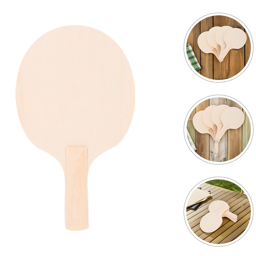 4組のDIY卓球ラケットブランク、未完成の木製ラケットベース - Table Tennis Racket のレビューと価格