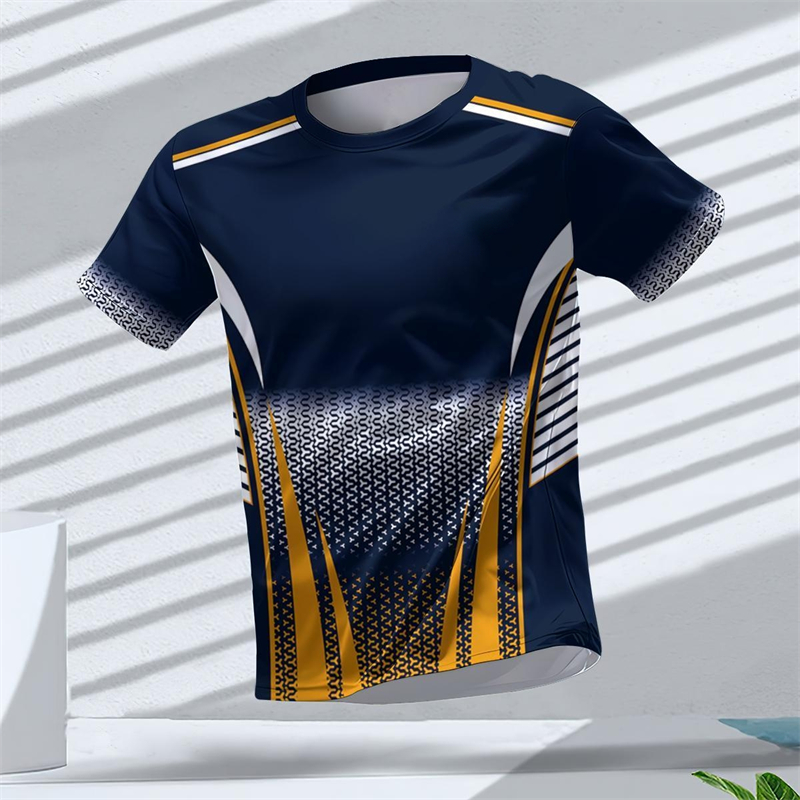メンズ 幾何学模様 3Dプリント スポーツTシャツ 夏 カジ - Table Tennis Graphics のレビューと価格