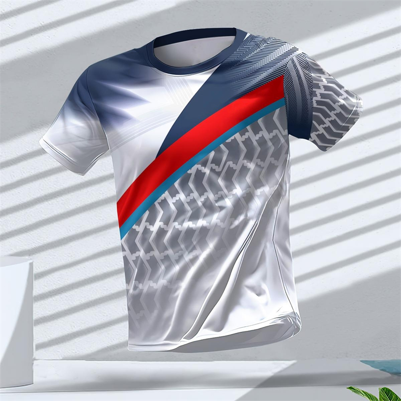 メンズ 幾何学模様 3Dプリント スポーツTシャツ 夏 カジ - Table Tennis Graphics のレビューと価格