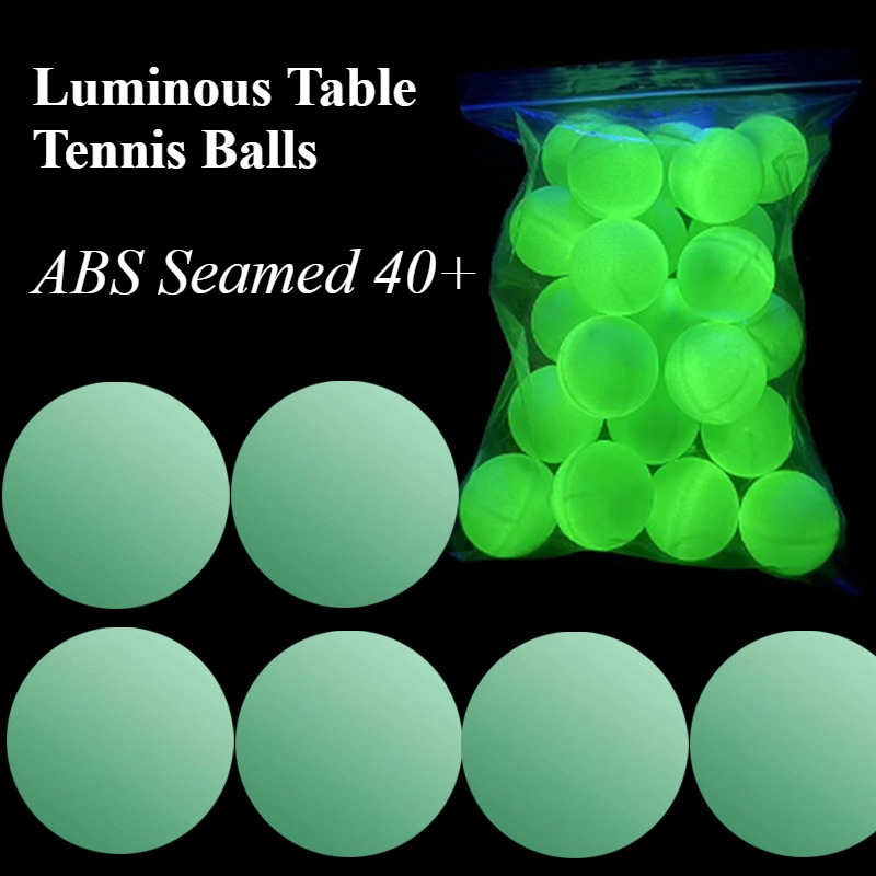 光る卓球ボール 暗闇で光るボール ABS新素材 シーム付き4 - Table Tennis Olympics のレビューと価格