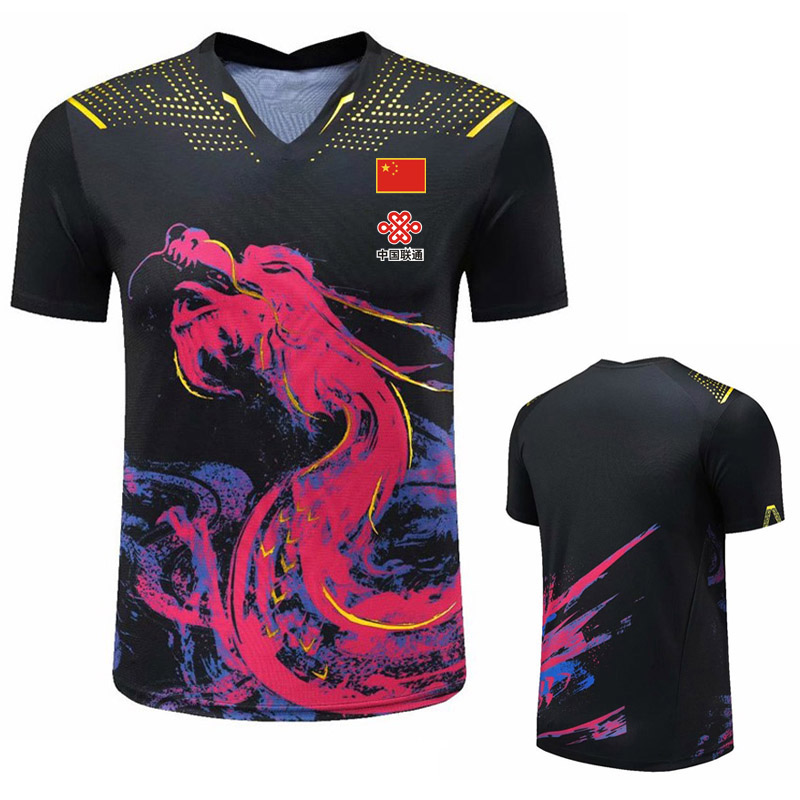 男性と女性のための卓球Tシャツ,中国チーム,ping Tシャ - Table Tennis China のレビューと価格