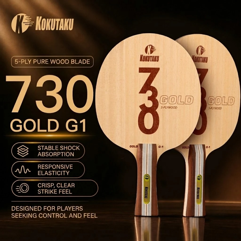 コクタク卓球ブレードFL 730 G1 5層木材/G2 5層 - Table Tennis Racket のレビューと価格