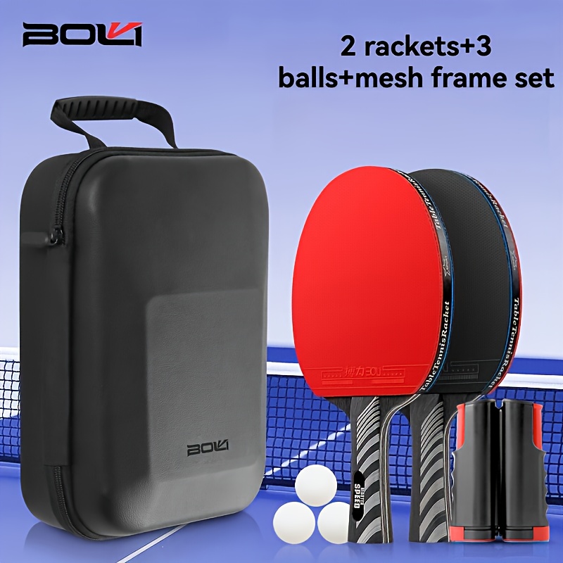 Boli ツーパドル スリーボール ネットラック卓球ラケット - Table Tennis Online のレビューと価格