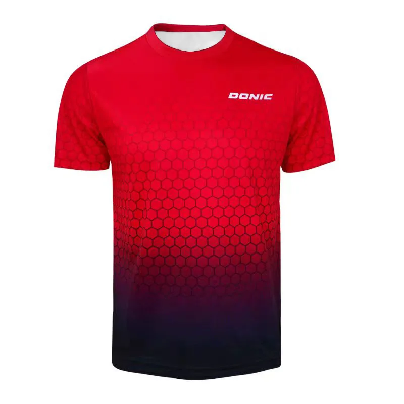 メンズ新作卓球Tシャツ、3Dプリント入り、夏用通気性バドミン - Table Tennis China のレビューと価格