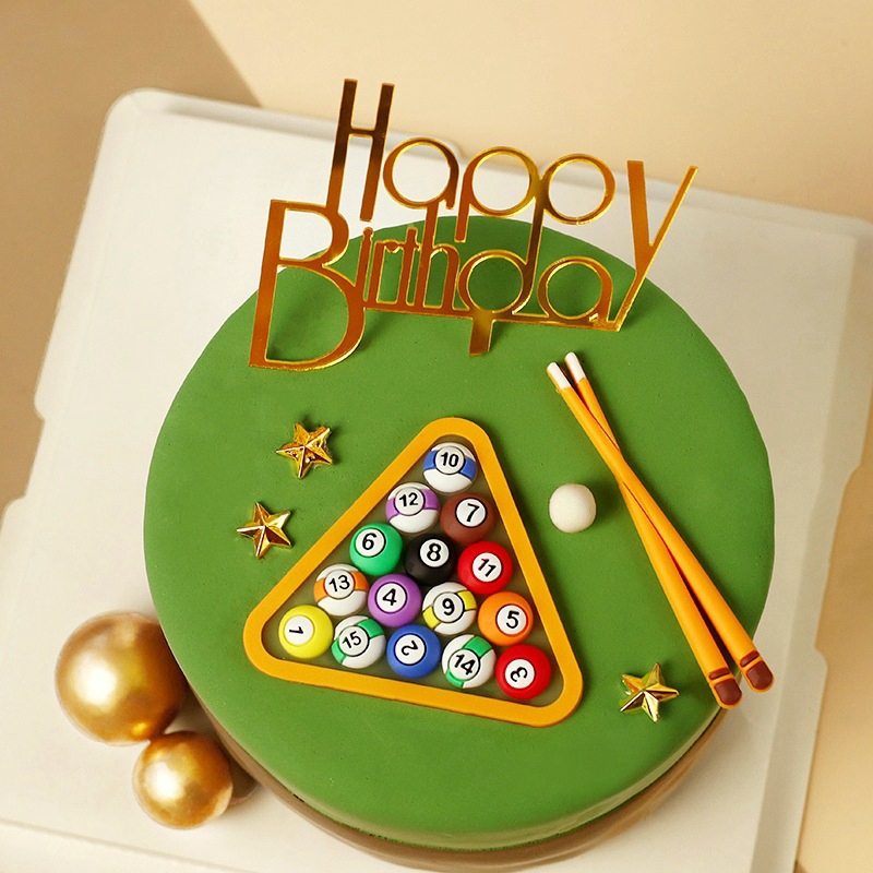ビリヤードボールケーキデコレーション男の子子供子供の誕生日パ - Table Tennis Olympics のレビューと価格