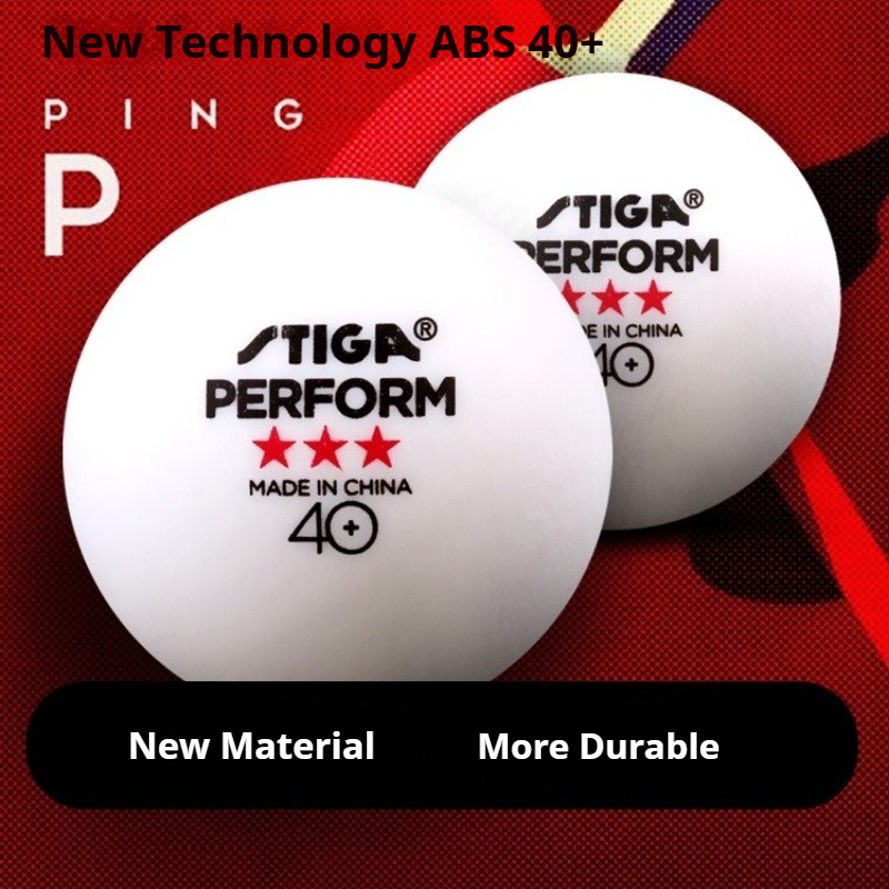 STIGA 3 スターズ卓球ボール 40+ ABS 新素材ピ - Table Tennis Olympics のレビューと価格