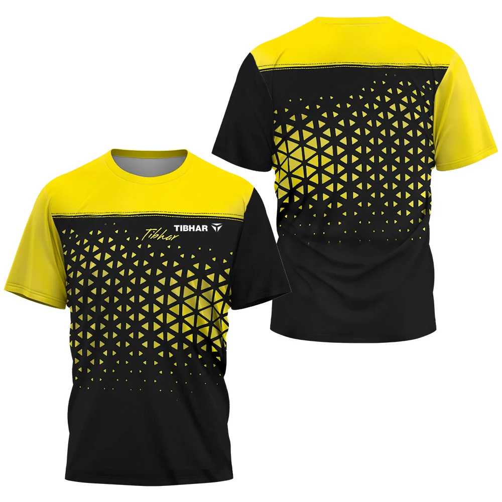 メンズ半袖卓球Tシャツ,通気性,速乾性,三角形の断片,バドミ - Table Tennis China のレビューと価格