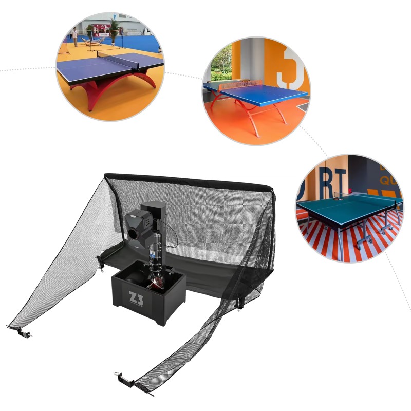 【人気】ネット付き自動卓球ボールマシン、100球卓球マシン、 - Table Tennis Net のレビューと価格