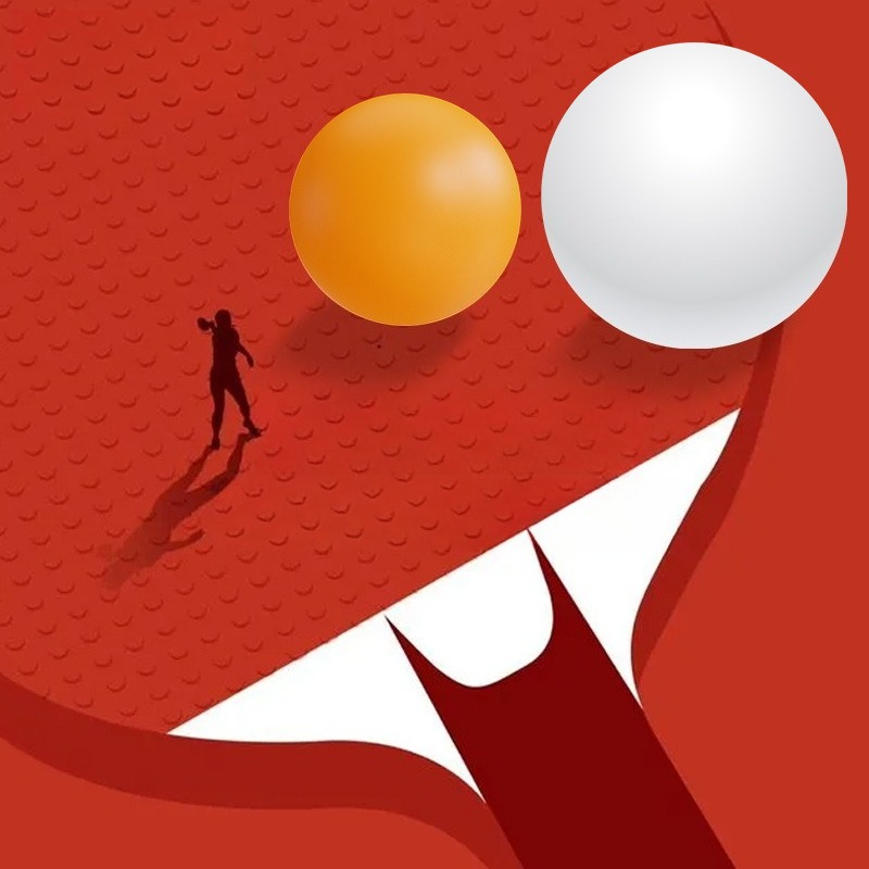 55mm卓球用大型ボール、家庭用トレーニング卓球、耐摩耗性が - Table Tennis Olympics のレビューと価格